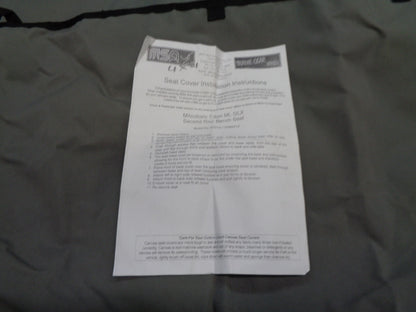 MSA Canvas 2nd Row Seat Cover Suits Mitsubishi ML/MN Triton GLX New Part