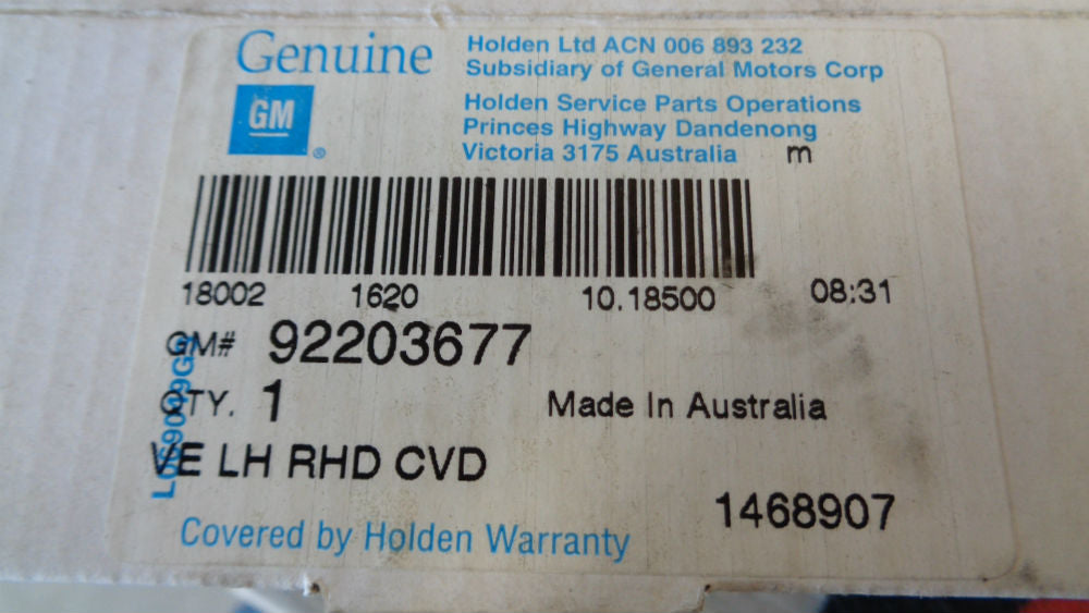 Holden VE/WM Commodore Left Hand Outer Mirror Glass New Part
