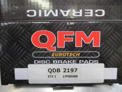 QFM Eurotech Ceramic Rear Brake Pad Set Suits BMW 5-7-X5-X6 Series New Part