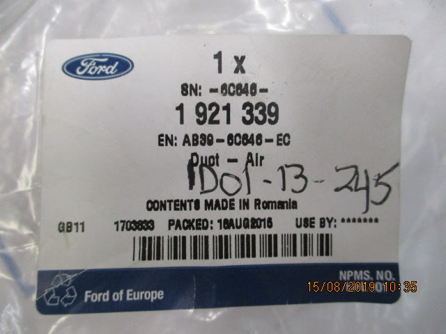 Ford Ranger 3.2ltr Genuine Right Hand Inter Cooler Pipe New Part