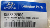 Hyundai Tucson Genuine LH Rear Upper Door Frame Black Out Tape New Part