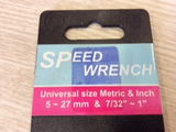 Turner Speed Wrench 5-27mm  7/32-1 inch new part