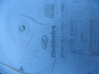 Mahindra XUV500 Genuine Left Hand Front  Splash Shield New Part