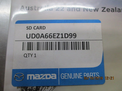 Mazda Genuine TomTom SDCard-CD Map Upgrades Australia 22 New Zealand 11 New Part