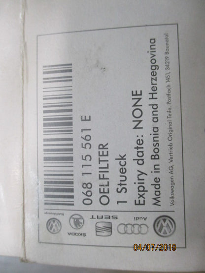 VW Golf MK3 1.9 TDI Genuine Oil Filter New Part