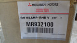 Mitsubishi Magna Genuine right (driver) headlight New Part