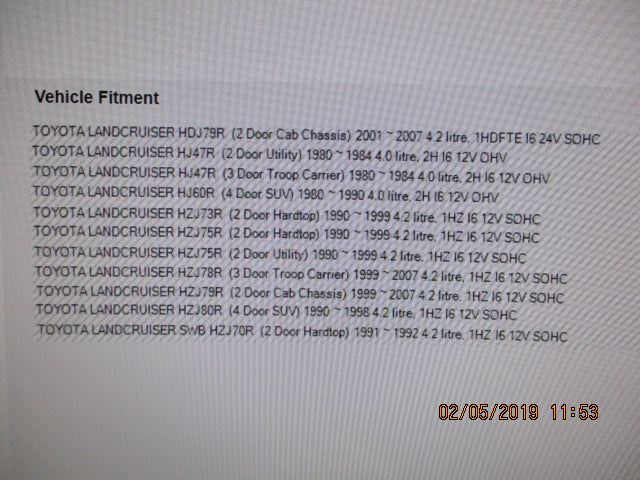 ACDelco Fuel Filter Suits Landcruiser  1HZ New Part