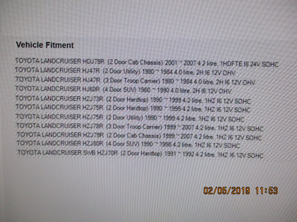 ACDelco Fuel Filter Suits Landcruiser  1HZ New Part