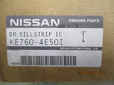 Nissan Qashqai J11 Genuine Lower Door Sill Protector Strips Ice Chrome New Part