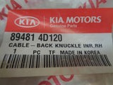 Kia Carnival Genuine RH Inner Back Knuckle Cable New Part