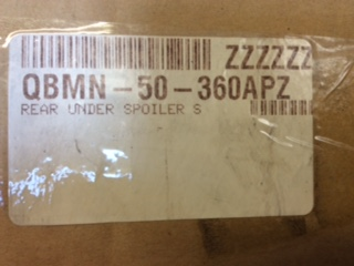 Mazda 3 Genuine Rear Aero Kit Suit 4 Door Sedan (Unpainted) New Part