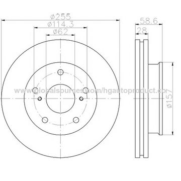 TOYOTA HILUX  GENUINE FRONT DISC ROTOR SET NEW PART