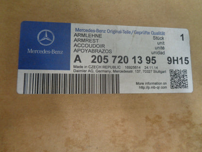 Mercedes Benz C Class W205 Genuine Left Hand Rear  Door Armrest New Part
