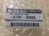 Nissan Navara D40M genuine pad assy back right hand front seat