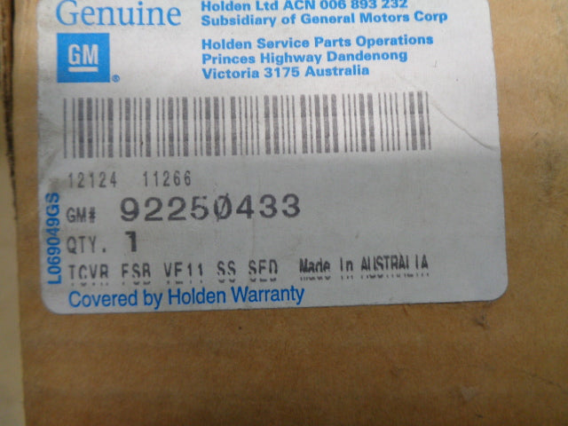 Holden VE Commodore Series 2 Genuine Passenger Leather Front Seat Back Trim New Part