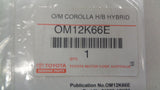 Toyota Corolla Genuine Navigation & Multimedia System Owners Manual New Part