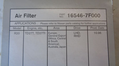 Nissan Navara D22/Ford Maverick/Terrano Genuine air filter New Part
