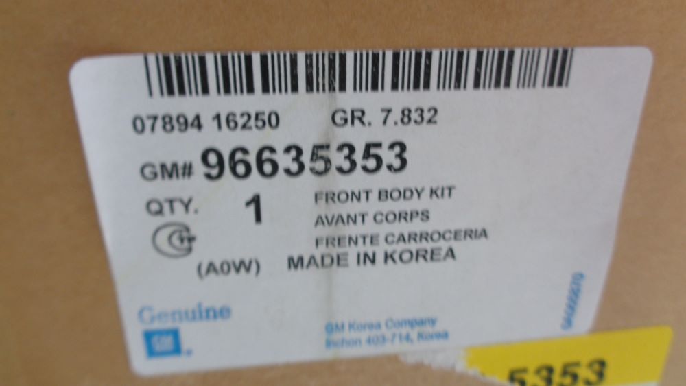 Holden Epica Genuine Front Body Kit New Part