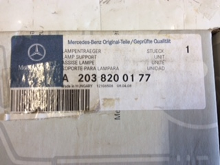 Mercedes-Benz W203 Genuine left rear light holder 2 in 1 new part