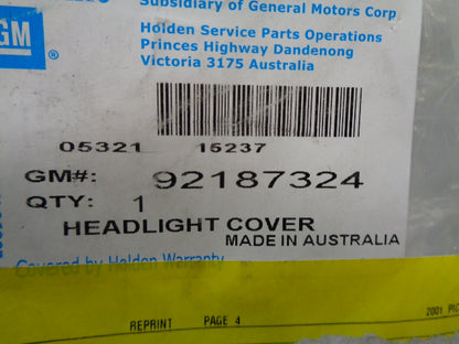 Holden JF Viva Genuine Head Light Protectors New Part