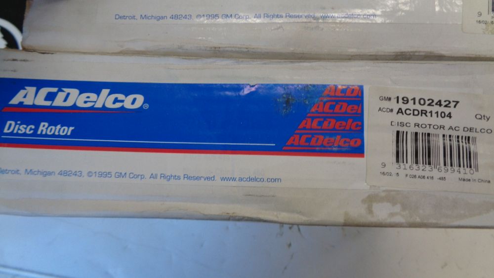 ACDelco Rear Brake Rotor Set Suitable for Holden Captiva New Part