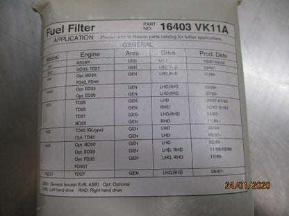Nissan Navara D40M Genuine Diesel Fuel Filter New Part