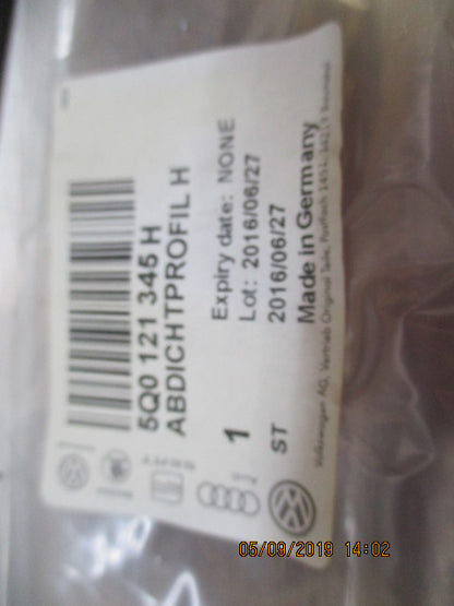 VW Genuine Turbo Charger Lower Radiator Seal New Part