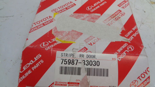 Toyota Camry Genuine right hand rear door stripe New Part