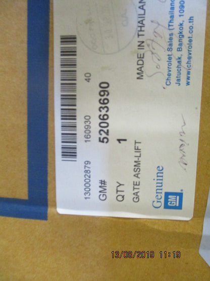 Holden Colorado 7 Genuine Tail Gate Assy New Part