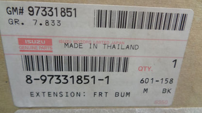 Isuzu D-Max Genuine Front Right Hand Bumper Extension New Part