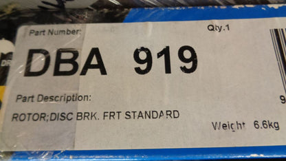 DBA Front Disc Rotors Suits Nissan Pulsar / 180SX New Part