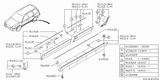 Subaru Forester Right Hand Rear Dog Leg Garnish New Part