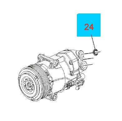 Holden Astra Genuine A/C Seal Pipe To Compressor New Part