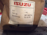 Isuzu Genuine oil filter new part see below for more details New Part