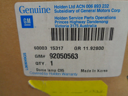 Holden Monaro, Calais, Statesman Genuine Interior Light Assy New Part