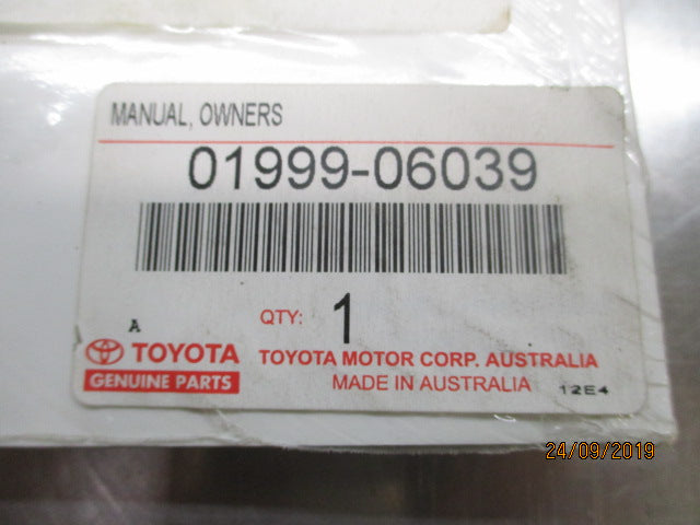 Toyota Camry Genuine Owners Manual New Part