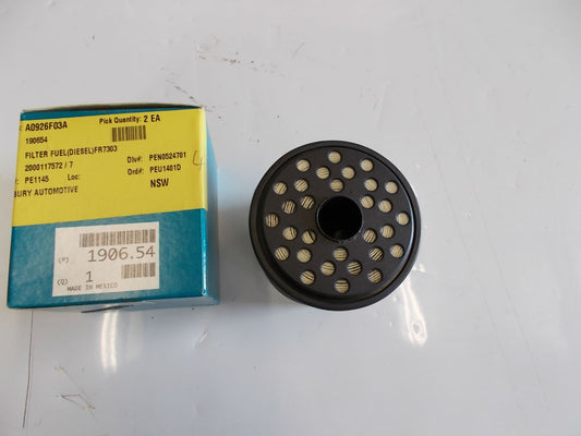 Peugeot Genuine Fuel Filter 1906.54 New Part