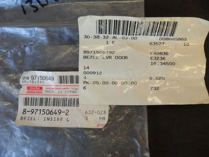 Holden Rodeo Genuine Left Rear Door Interior Bezel New Part
