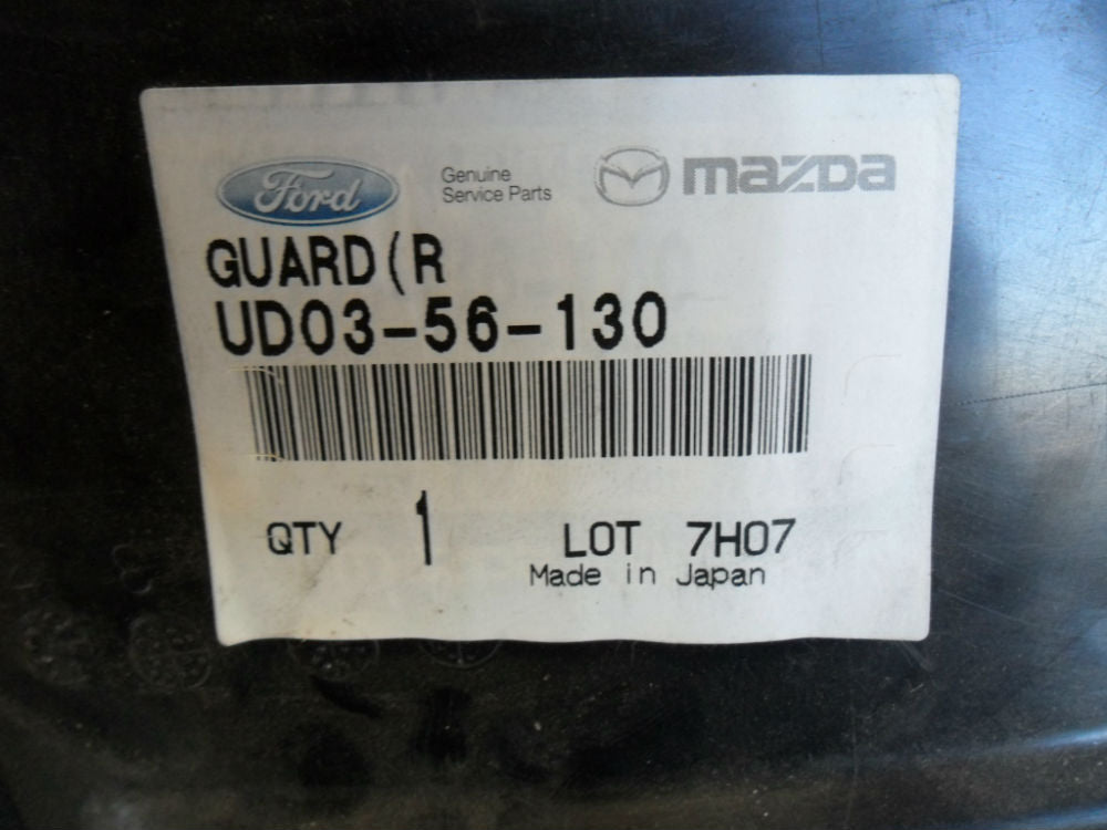 New Genuine Mazda B2600 RHF Guard Liner. 1987 - 1993