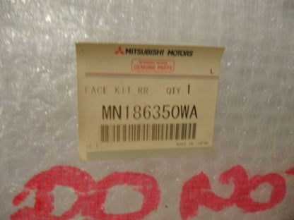 Mitsubishi Lancer Genuine Ralliart Rear Bumper White New Part