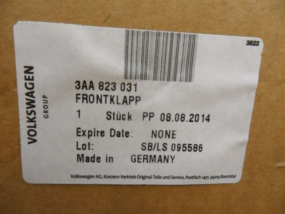 VW Passat Genuine Bonnet Assy New Part