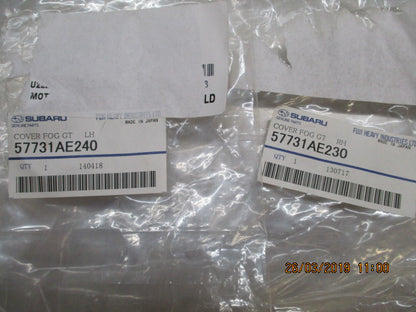 Subaru Forester GT Genuine Left and Right Fog Covers New Part