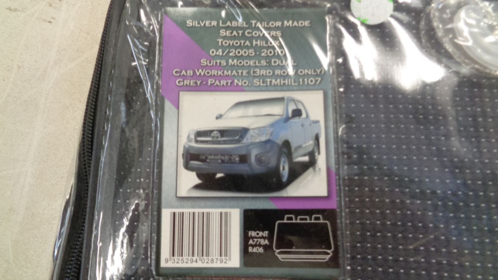 SilverLabel Rear Seat Cover Suits Toyota Hilux Workmate New Part