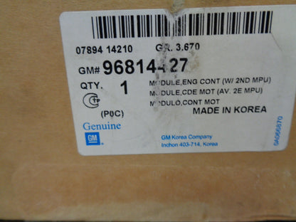 Holden CG5 Captiva Genuine Engine Control Module New Part