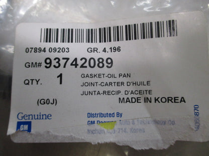 Daewoo Nubira Genuine Oil Pan Gasket New Part