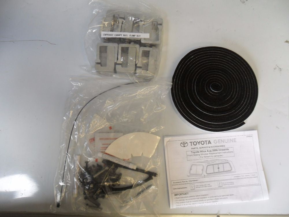 Toyota Hilux Genuine Front Sliding Canopy Glass New Part