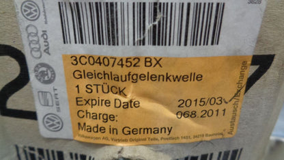 VW Passat-Jetta-CC Genuine Right Front CV Drive Shaft New Part