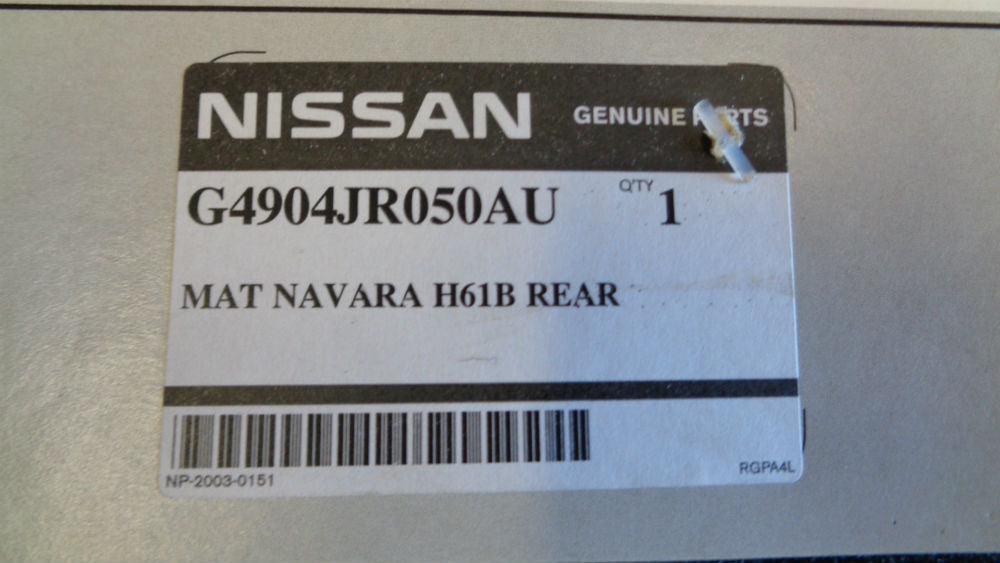 Nissan Navara D22 Genuine 1 piece carpet mat 2nd row new part