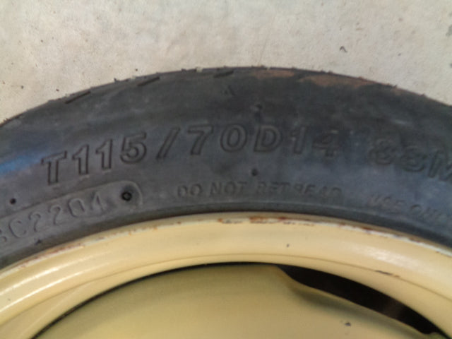 Toyota Yaris Space Svaer And Tyre T115/70D14 New Part
