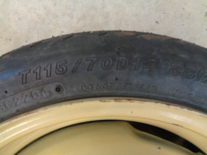 Toyota Yaris Space Svaer And Tyre T115/70D14 New Part